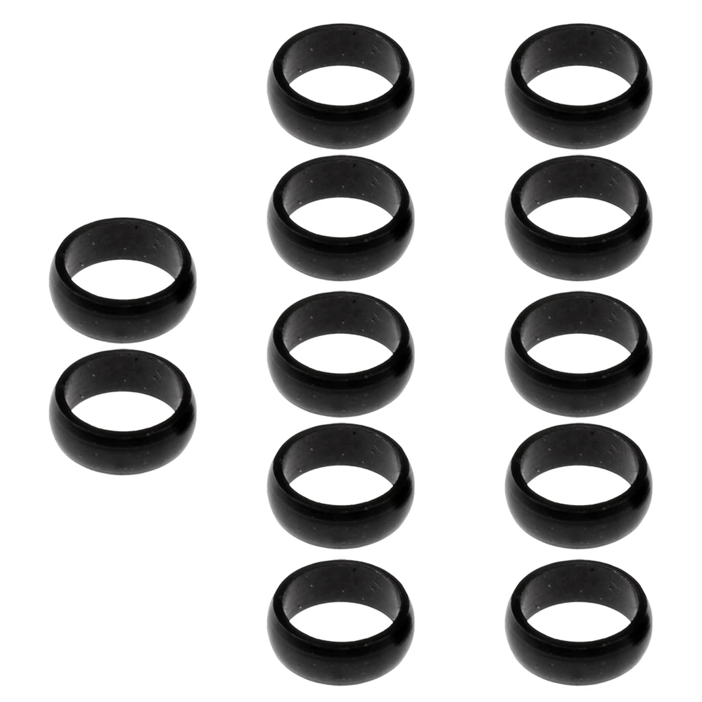 12 Pieces Shaft Rings O-rings Protection Rings For Darts Shafts, Black