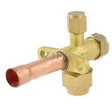 1/" герметизирующая ptfe-лента для вход 3 Way Золото Тон прямые осветительная трубка Разделение кондиционер клапан