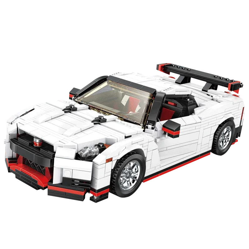 Yeshin 13104, креативные игрушки Moc, GTR, скоростной комплект гоночных автомобилей, автомобилей, строительные блоки, кирпичные модели, игрушки для детей, рождественские подарки - Цвет: 1024pcs