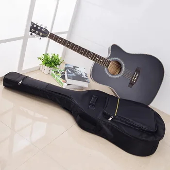 

36/38/39/41 Inch Acoustic Guitar Backpack Double Straps Padded Guitar Soft Case Gig Bag Backpack