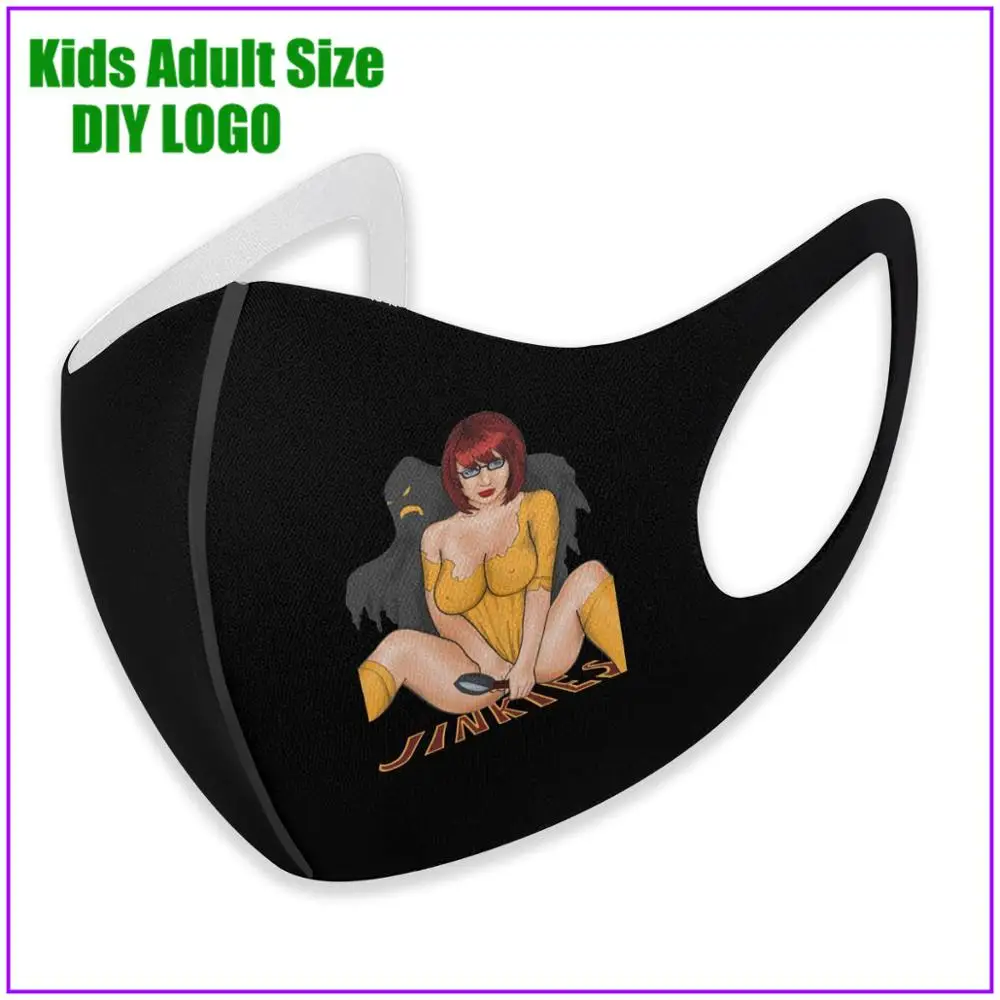 Jinkies Ghost Scooby Doo telas de algodon por metro enganches para mascarillas mask pm2.5 Забавный паттем