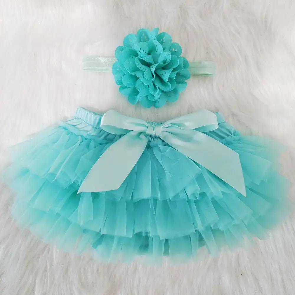 BabyCottonChiffonRuffleTutuBloomersCuteNewbornDiaperCover