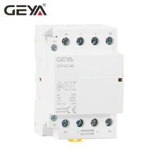 GEYA GYHC 4P 40A 63A 220 V/230 V 50/60HZ Din Rail бытовой AC Контактор В соответствии с стандартом 4NO или 2NC2NO