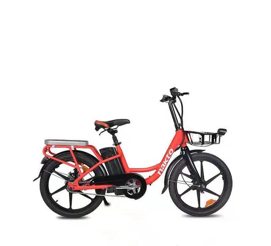 20 дюймов электрический велосипед электронный замок с дистанционным управлением корпус из алюминиевого сплава 48 В/500 Вт городской велосипед литиевая батарея женские модели - Цвет: red