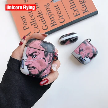 

LinXiang Iron Man Tony Stark Robert Downey Jr Bluetooth Earphone Cover Soft Protective Case For Apple Airpods 1 2