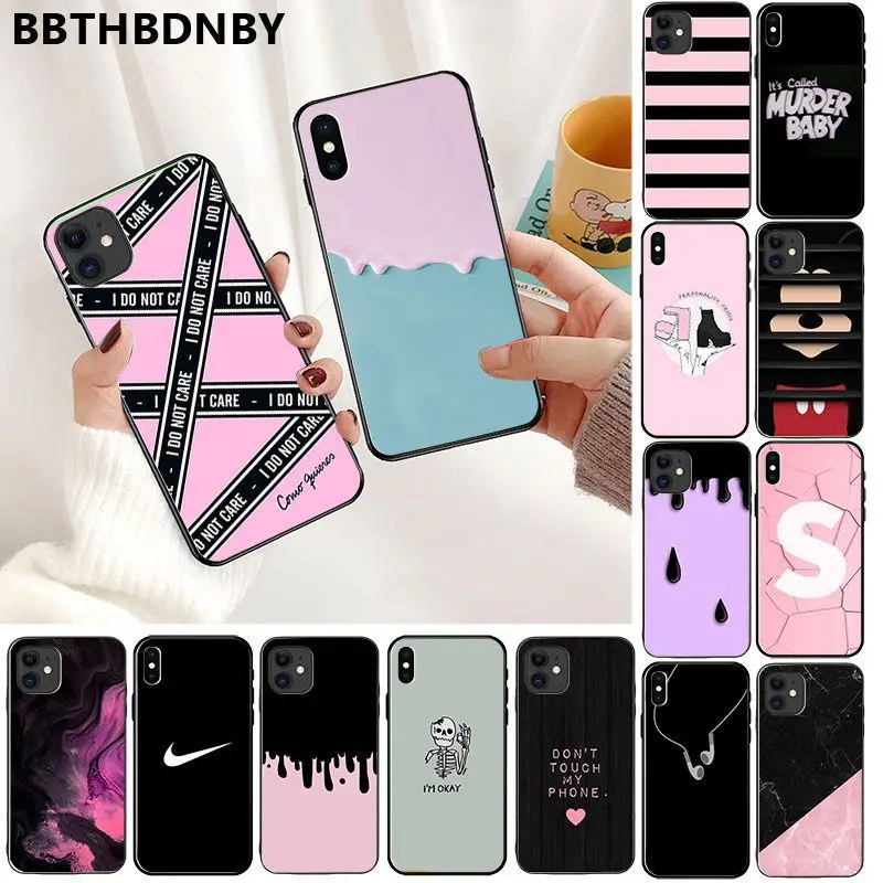 Чехол для телефона Модный Чистый цвет новинка чехол Fundas iPhone 11 pro XS MAX 8 7 6 6S Plus X 5 5S SE