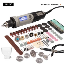 HILDA – outil rotatif à vitesse Variable, outils électriques, Mini perceuse 400W, 6 positions pour Dremel, mini machine de broyage
