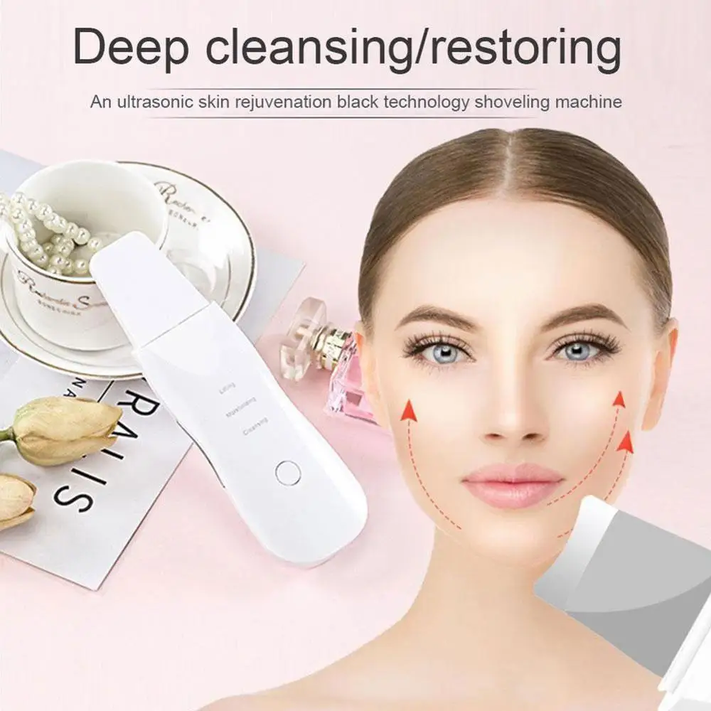 

Vibrating Deep Face Cleaner Machine Skin Scrubber Remove Blackhead Tools Grease Dirt and Whitening Makeup Dirt Lifti R6A9