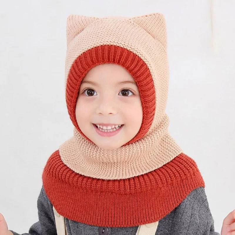 Doitbest/зимняя шапка для детей от 2 до 6 лет, детские вязаные шапки, шапочка для мальчиков, детские вязаные меховые шапки, ветрозащитные шапки для девочек
