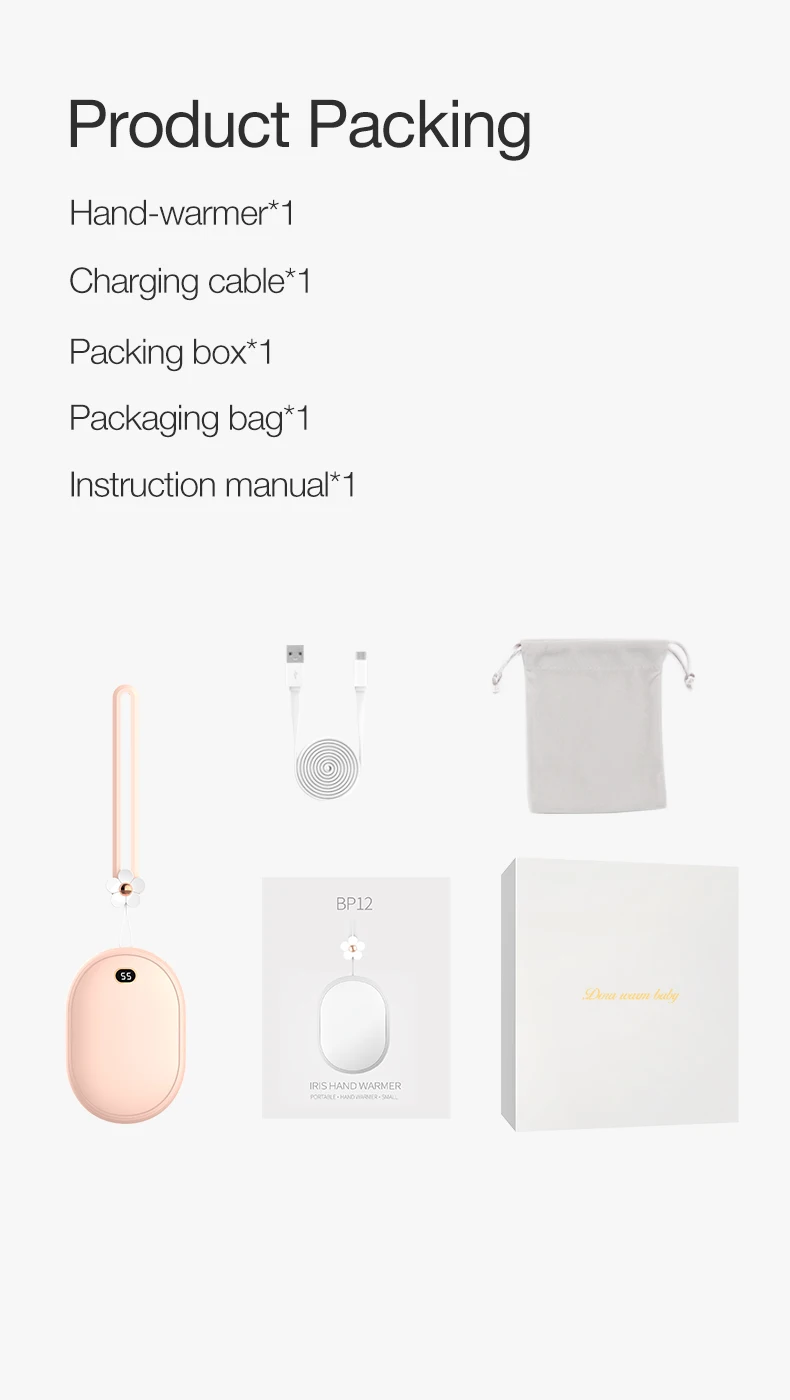 Hand warmers 10000mAh Mobile Power Bank (24)