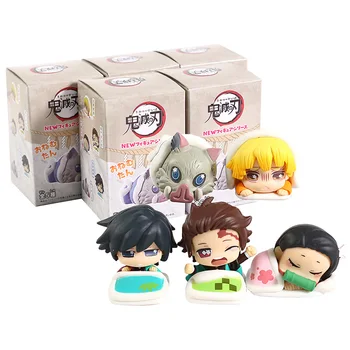 

Anime Figurine Demon Slayer Kimetsu no Yaiba Kamado Tanjirou Hashibira Inosuke Kamado Nezuko PVC Figure Collection Toys