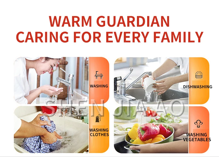8L electric water heater Household quick-heating type water heater mechanical digital display Water heater 220v