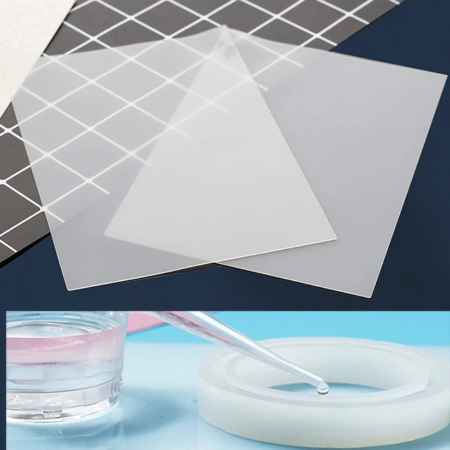 Transparent Silicone Pad Clear Mat Resin Pad Sticky Plate for DIY
