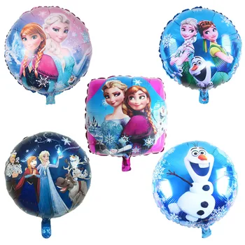 

Free Shipping 5Pcs Ice snow Queen Elsa Balloon Princess Foil Balloons Happy Birthday Party Decorations Kids Gifts Toys Wholesal