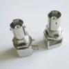 RF BNC Q9 Female O-ring Bulkhead Panel Mount Nut 90 Degree Right Angle Plug solder cup PCB RF connector Adapter BRASS ► Photo 3/4
