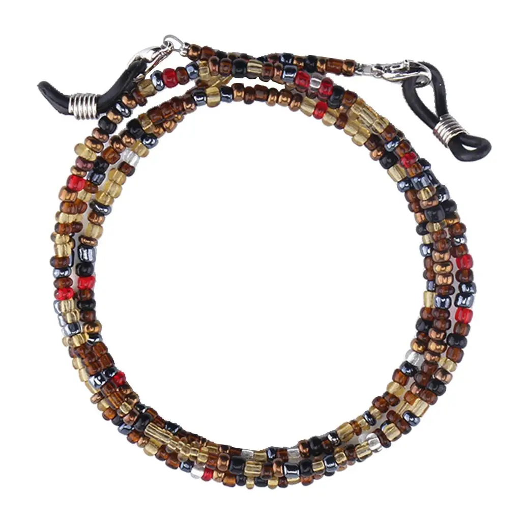 Glass Bead Eye Glasses Eeywear Chain Necklace Lanyard Rope 27' Glasses Cord