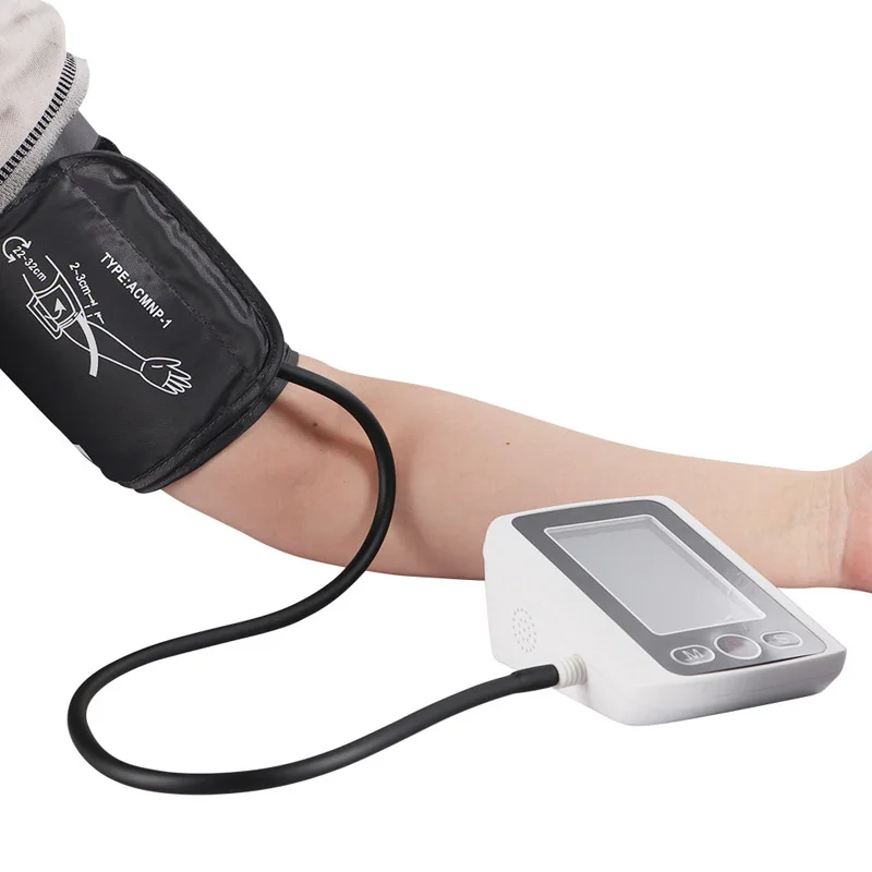 Tonometr Pulse pomiar Sphygmomanometer mankiet automatyczny LCD cyfrowy górny ciśnieniomierz na ramię PR maszyna miernik testowy Tonometr Pulse pomiar Sphygmomanometer mankiet automatyczny LCD cyfrowy górny ciśnieniomierz na ramię PR maszyna miernik testowy