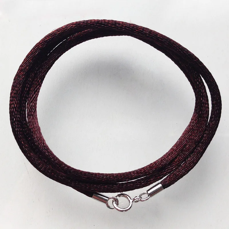 1mm 1.5mm 2mm 진짜 코 튼 코드 라운드 로프 문자열 DIY 목걸이 쥬얼리 결과 만들기 걸쇠 쥬얼리 로프 문자열