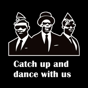 

Funny Ghana'S Dancing Car Styling Vinyl Decal Car Sticker Catch Up And Dance With Us Black Coffin Car Stick