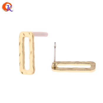 

Cordial Design 50Pcs 8*20MM Jewelry Accessories/Earring Stud/Hollow Rectangle Shape/Zinc Alloy/diy/Hand Made/Earring Findings