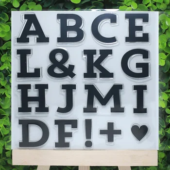 

Big size English alphabet from A to Z Symbol Stitch tansparent clear stamps for Scrapbooking/Card Making set decoration supply