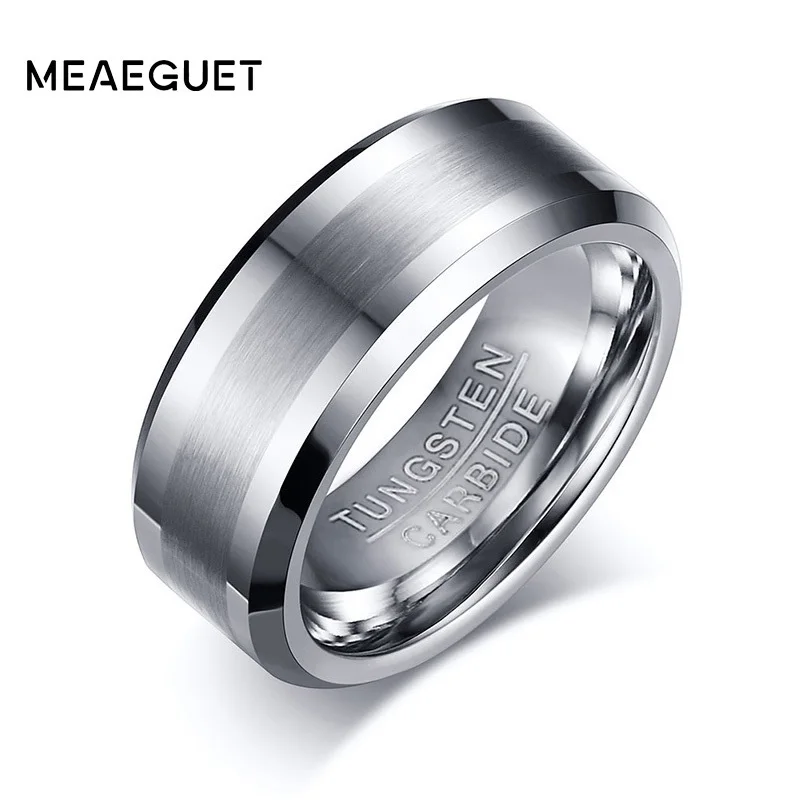 Кольцо мужское из карбида вольфрама 8 мм без ржавчины|tungsten carbide ring|carbide ringring for |