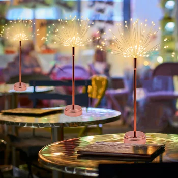 

Night Light Lighting Fireworks Home Atmosphere Party Table Desktop Elegant Led Starry Sky Art Holiday Decorative Lamp