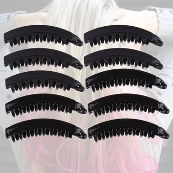 

12pcs Large Banana Hair Clips Toothed Hair Clamps Spring Hair Pins for Women
