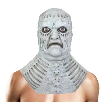 

Halloween Horror Mask Double-sided Latex Mask Headgear Double Face Demon Headwear Costume Props Demon Mask