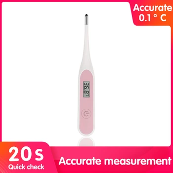 

20 Seconds Quick PortableChild Adult Body Digital LCD Thermometer Operated Sound Prompt Temperature Measurement With Battery