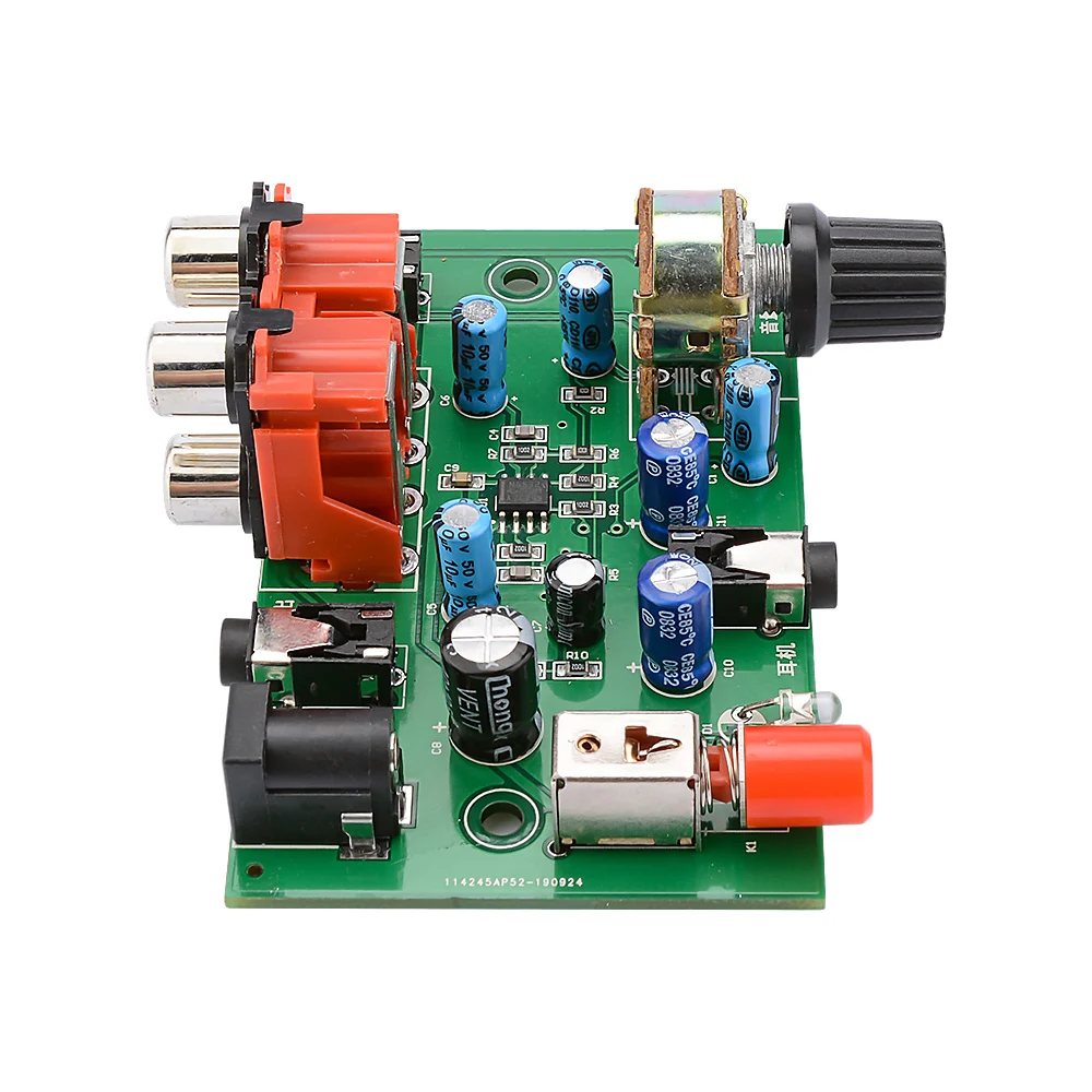 AIYIMA NE5532 Audio Signal Preamplifier Board Gain 20db Headphone Driver AMP 3 5mm jack RCA With Volume Adjustment DC12 24V