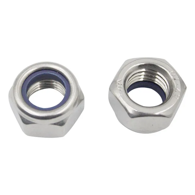 Dadi Autobloccanti Nylon 1/4-20 100 Dadi Di Arresto Esagonali Con - Foto 7