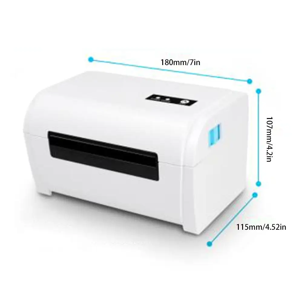 Принтер этикеток Термальный чековый принтер QR код штрих кода Bluetooth USB/доставка