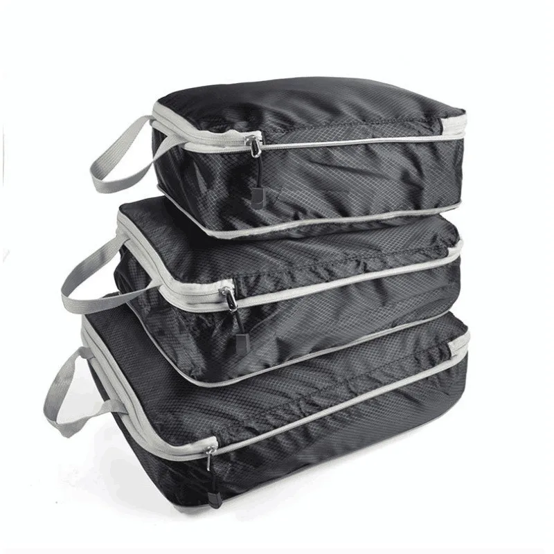 

Travel Small Storgage Bag 3pcs Set Luggage Clothes Organizing Compressed Package Waterproof Storage Bag