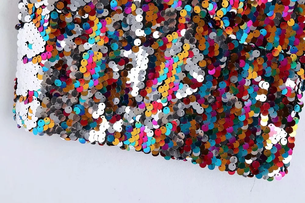 WHITNEY WANG футболка весна лето мода уличная сексуальная открытая спина Bling Sequins Camis футболка Женские топы Футболка