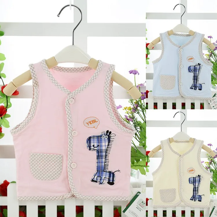 Для новорожденных Детский жилет Для мужчин и Для женщин; Детская жилетка; на ребенка жилет Чистый хлопок; Бамбуковый материал двойной Слои жилет на лето и весну и