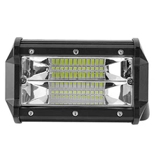 Светодиодный светильник-бар внедорожный верхний налобный фонарь с двумя рядами противотуманных фар 3*24 светодиодный s 72 Вт мотоциклетный головной светильник грузовик пикап вагон Трактор Лодка