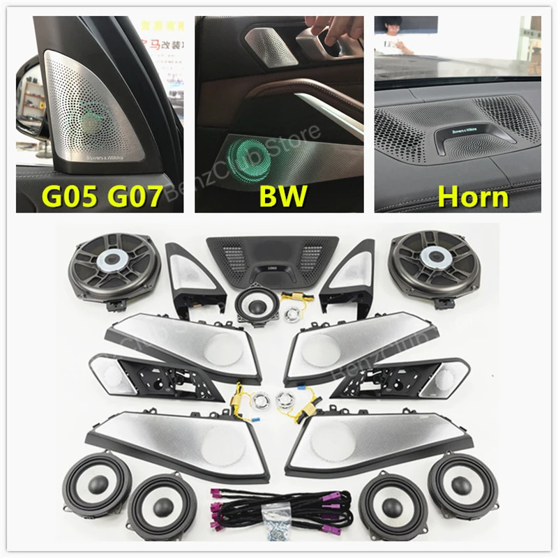 LED Cover Center Control Panel For BMW G05 X5 G07 X7 G06 X6 Series  Door Glow Tweeter Cover Lighting Trim Audio MidHorn Speakers