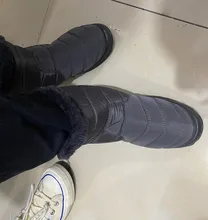 Rimocy-Botas de nieve impermeables de felpa gruesa para mujer, botines de plataforma antideslizantes de talla grande 43, zapatos acolchados de algodón para invierno