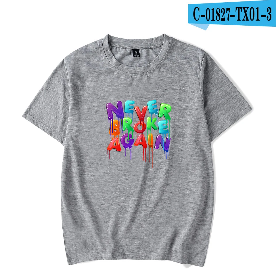 As Picture YoungBoy Never Broke Again high Street white t shirt Summer Classic Short Sleeve t shirt men/women Casual Design Tops - Цвет: As Picture