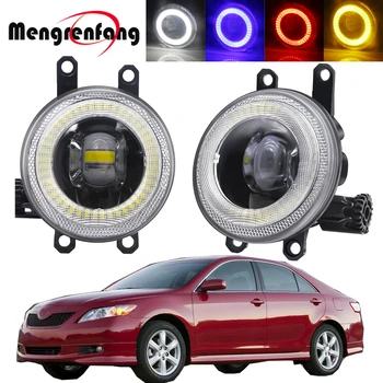 

2in1 Car LED Fog Light Assembly Angel Eye Daytime Running Lamp 30W H11 12V For Toyota Camry 2006 2007 2008 2009 2010 2011 2012