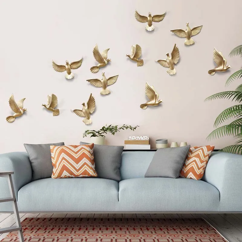 3D Смола птица украшение дома декор настенные наклейки украшения