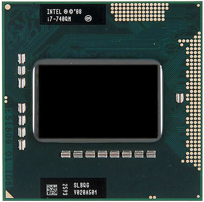 

Intel Core i7-740QM SLBQG 1.7 GHz Quad-Core Eight-Thread CPU Processor 6W 45W Socket G1 / rPGA988A Compatible PM55 HM55
