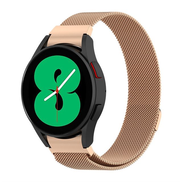 Gaps Magnetic Loop Strap For Samsung Galaxy Watch 4 Classic 46mm 42mm/Watch 4 44mm 40mm Wrist Band Curved end Metal Bracelet