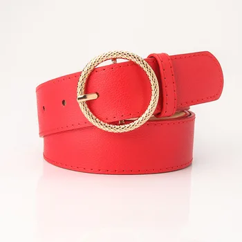 

Belts for Women Serpentine Buckle Design Pin Buckle Belts Imitation Leather PU Fashion Belt Female ceinture femme de marque luxe