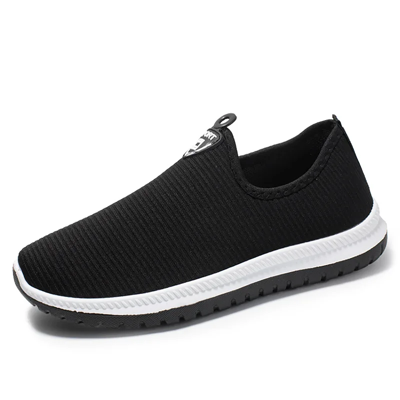 Mesh Running Shoes One Foot Men's Old Beijing Sneakers Breathable Casual Non-slip Sport Shoes Men Single Shoe Walking Low-top - Цвет: 19black male