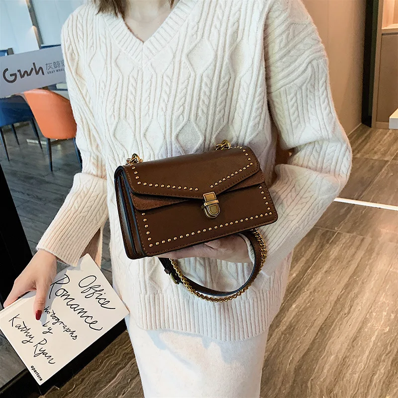 

Bag Western Style Shoulder WOMEN'S Bag 2019 New Products Fashion Chain Korean-style Shoulder Bag Shoulder Bag Square Sling Bag E