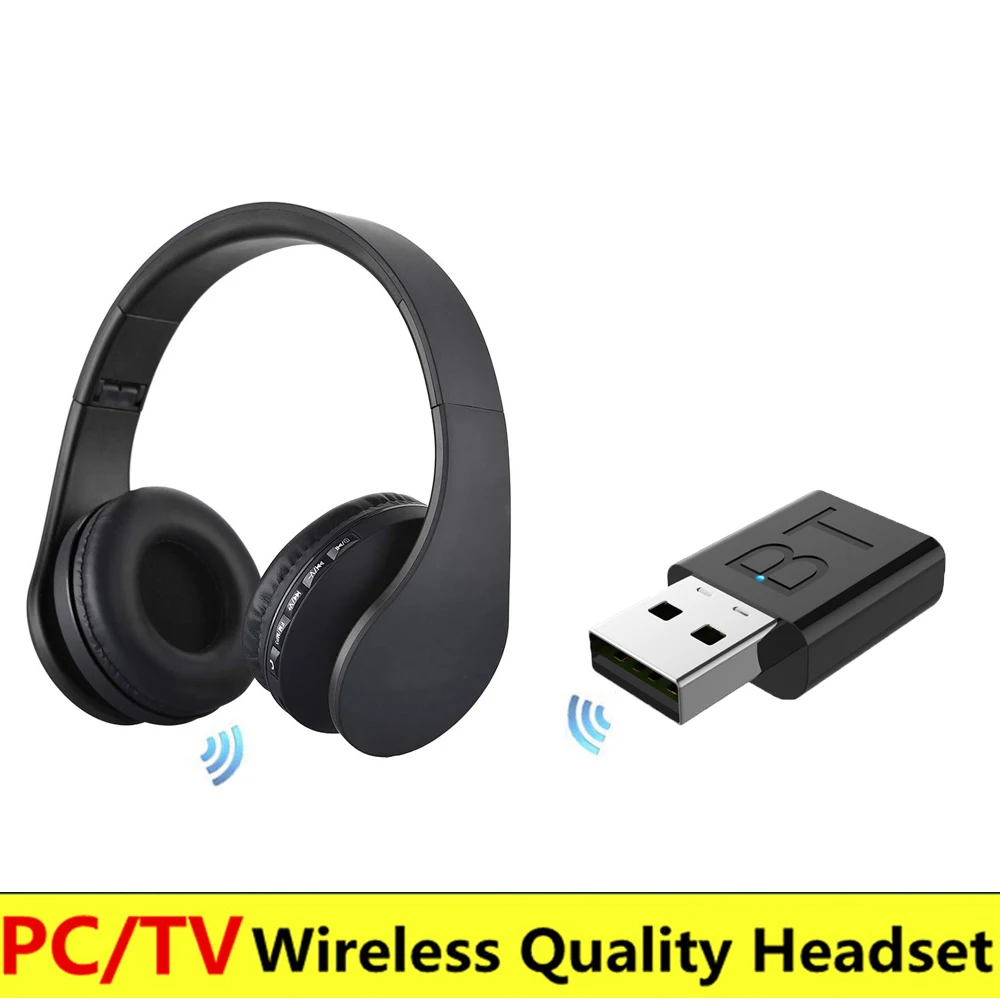 Беспроводная гарнитура перезаряжаемая многофункциональная Bluetooth с радио fm