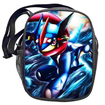 

Anime Pokemon Messenger Bag for Kid Boys Girls Small Cross Body Bag Pikachu/Eevee/Squirtle 3D Print Travel Shoulder Bags