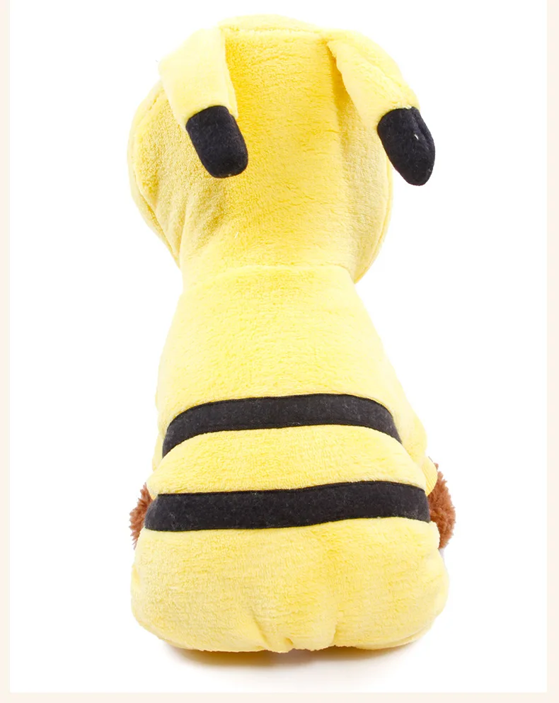Осенне-зимняя обувь pet Одежда с принтом в виде собак; бархат кораллового цвета; желтый Пикачу pet преобразования